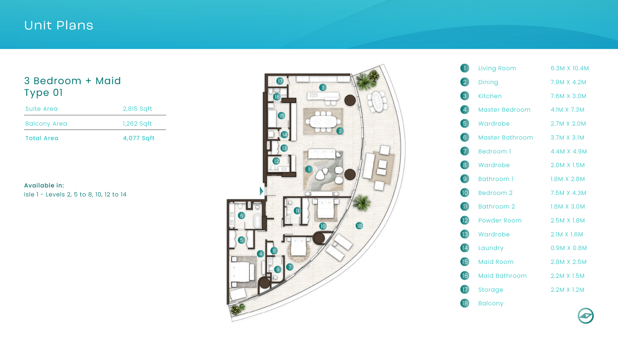 La Mer by ELIE SAAB floor plan 4