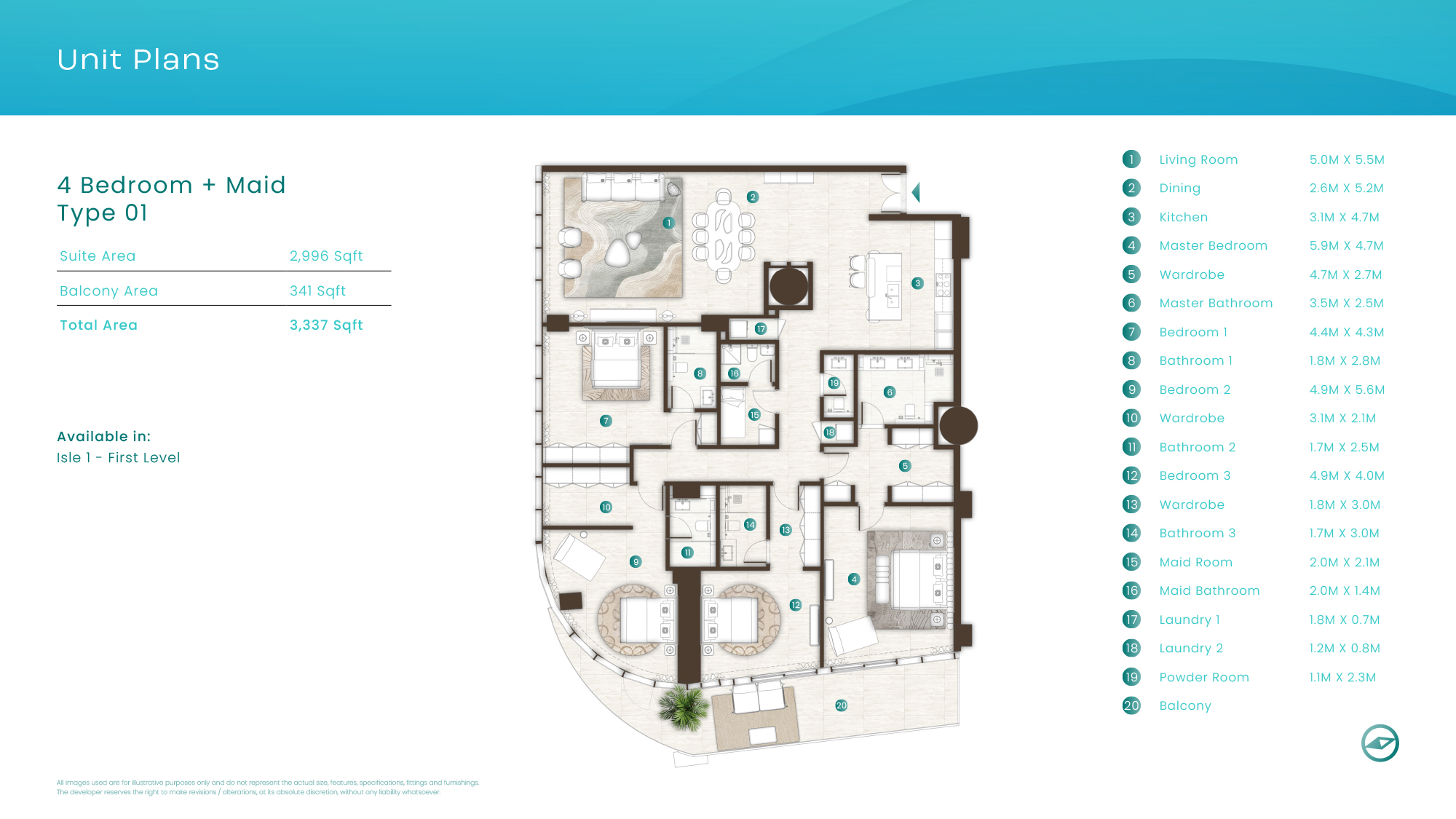 La Mer by ELIE SAAB floor plan 5
