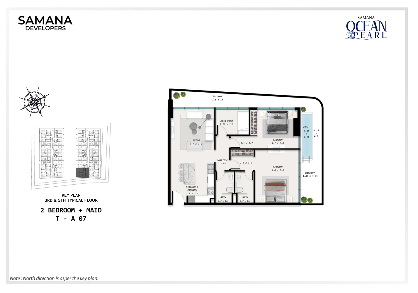Samana Ocean Pearl floor plan 2