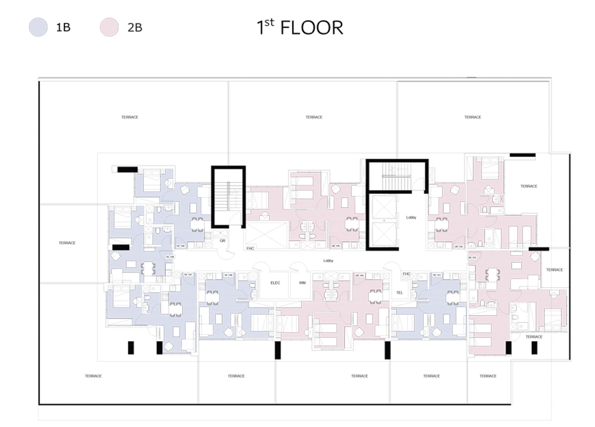Alba Tower at Al Satwa floor plan 2