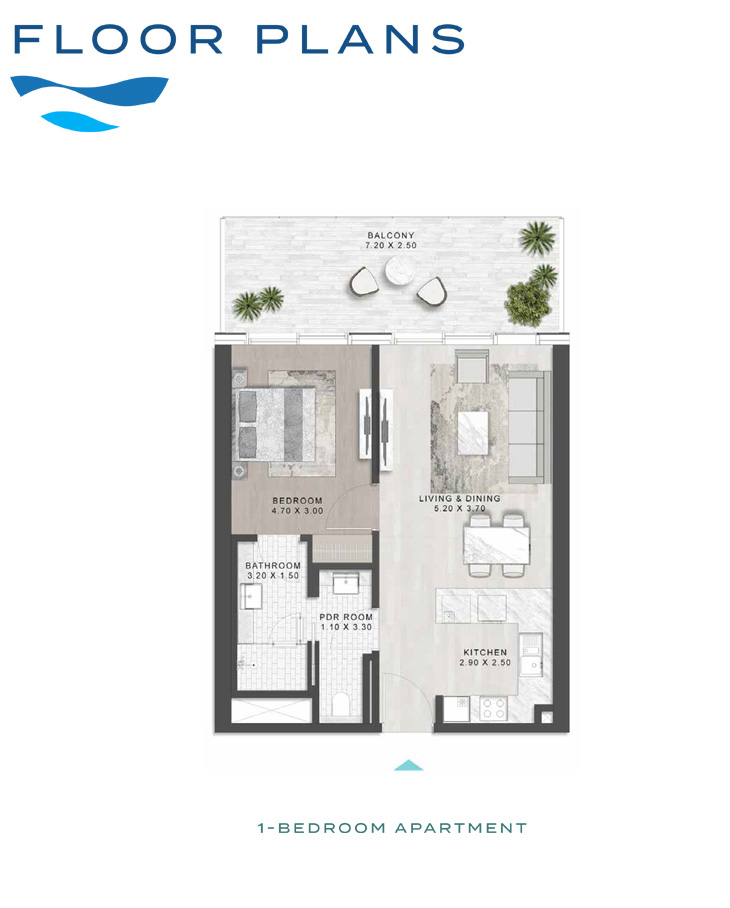 Damac Shoreline at Al Marjan floor plan 1