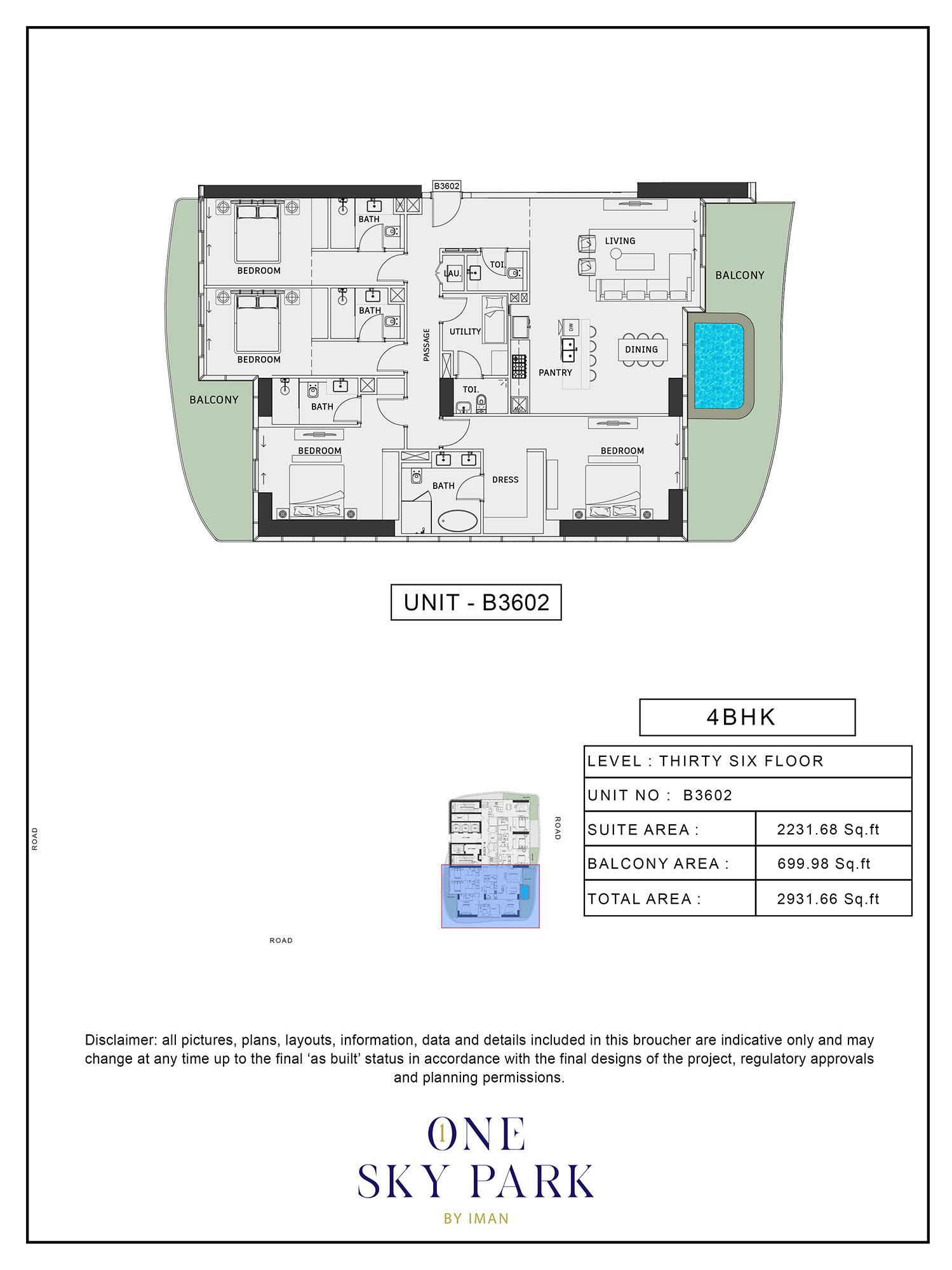 One Sky Park by Iman floor plan 7