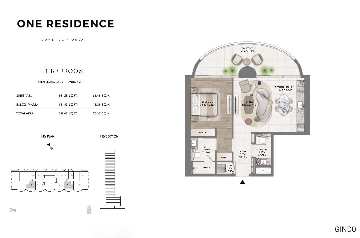 One Residence at Downtown Dubai floor plan 2