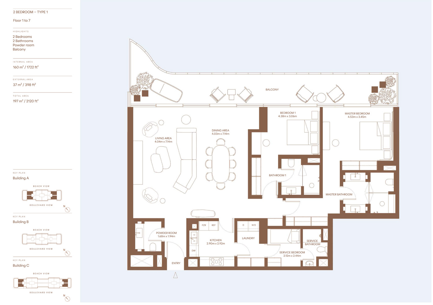 Dubai Harbour Residences floor plan 2