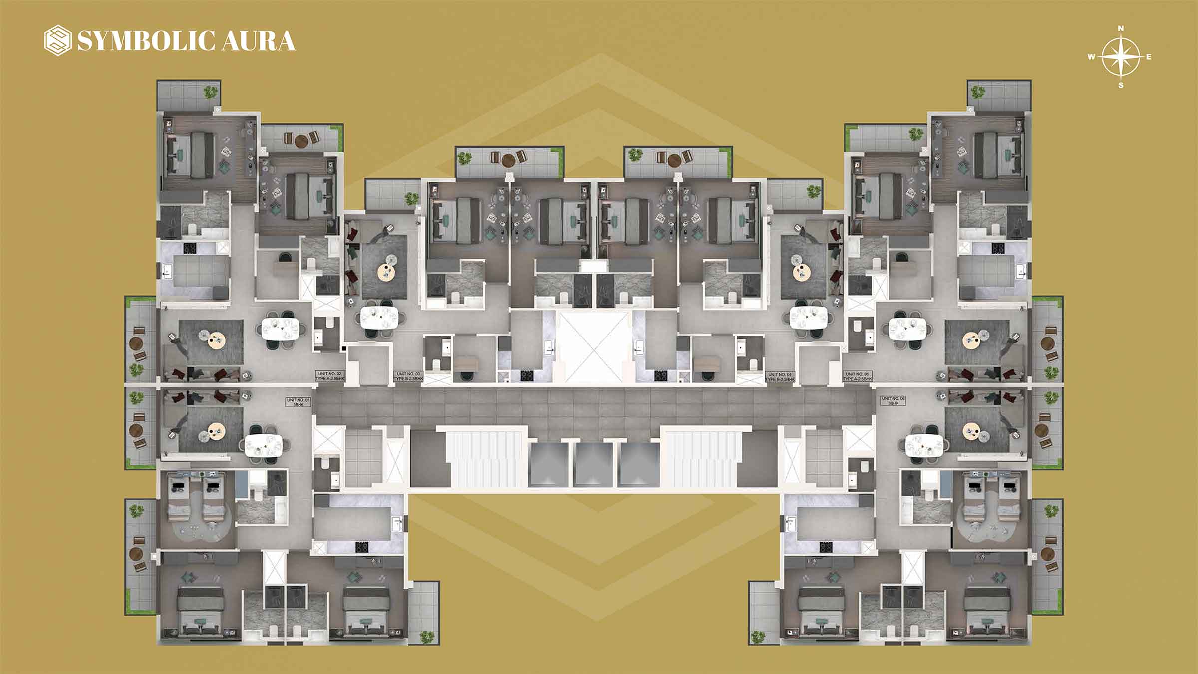 Symbolic Aura at Al Furjan floor plan 1