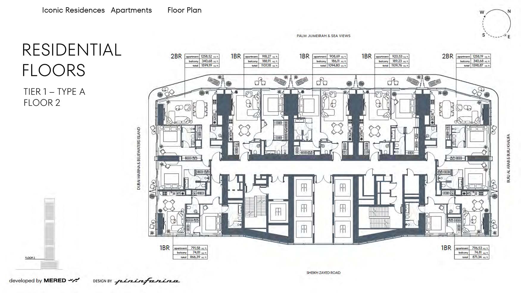 Mered Iconic Tower floor plan 1