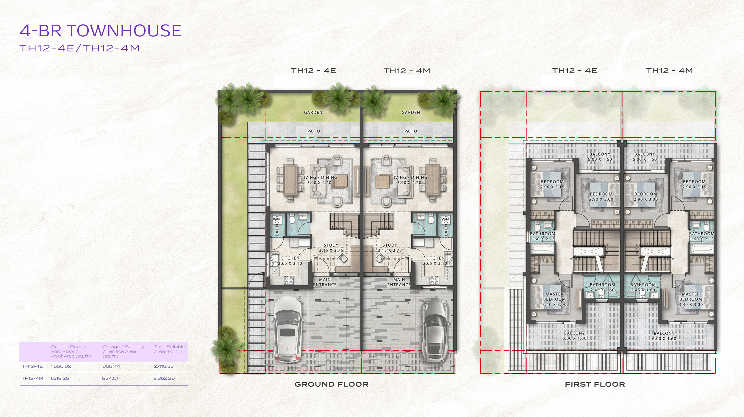 Violet Phase 3 at Damac Hills 2 floor plan 1