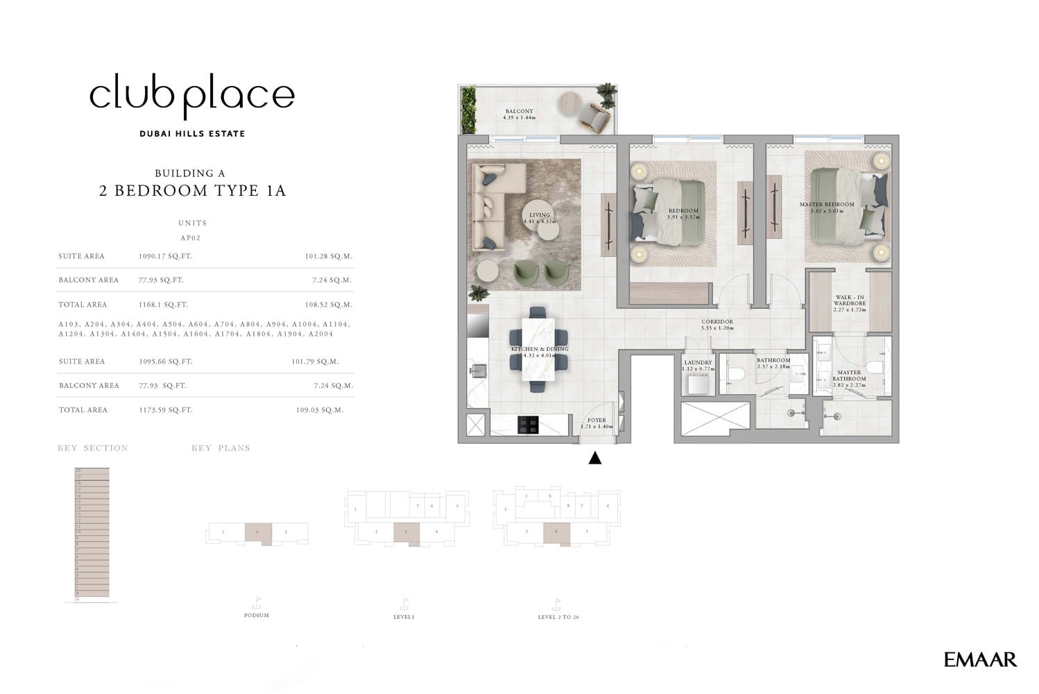 Club Place at Dubai Hills Estate floor plan 2