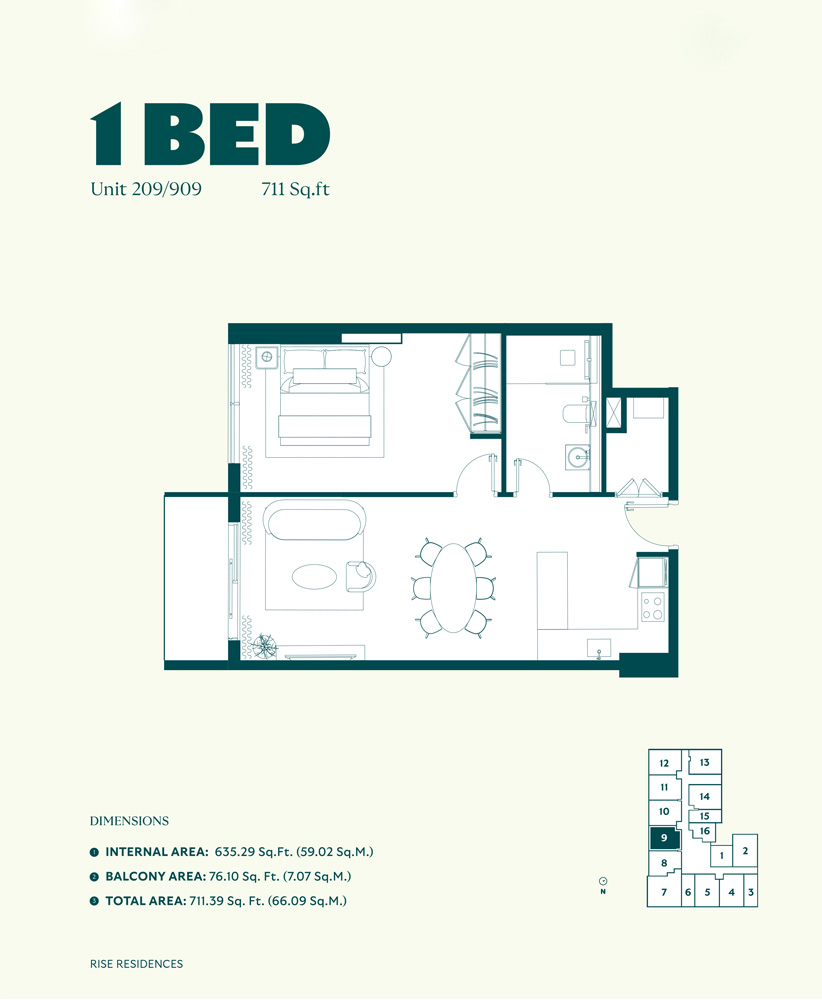 Rise Residences at JVC floor plan 2