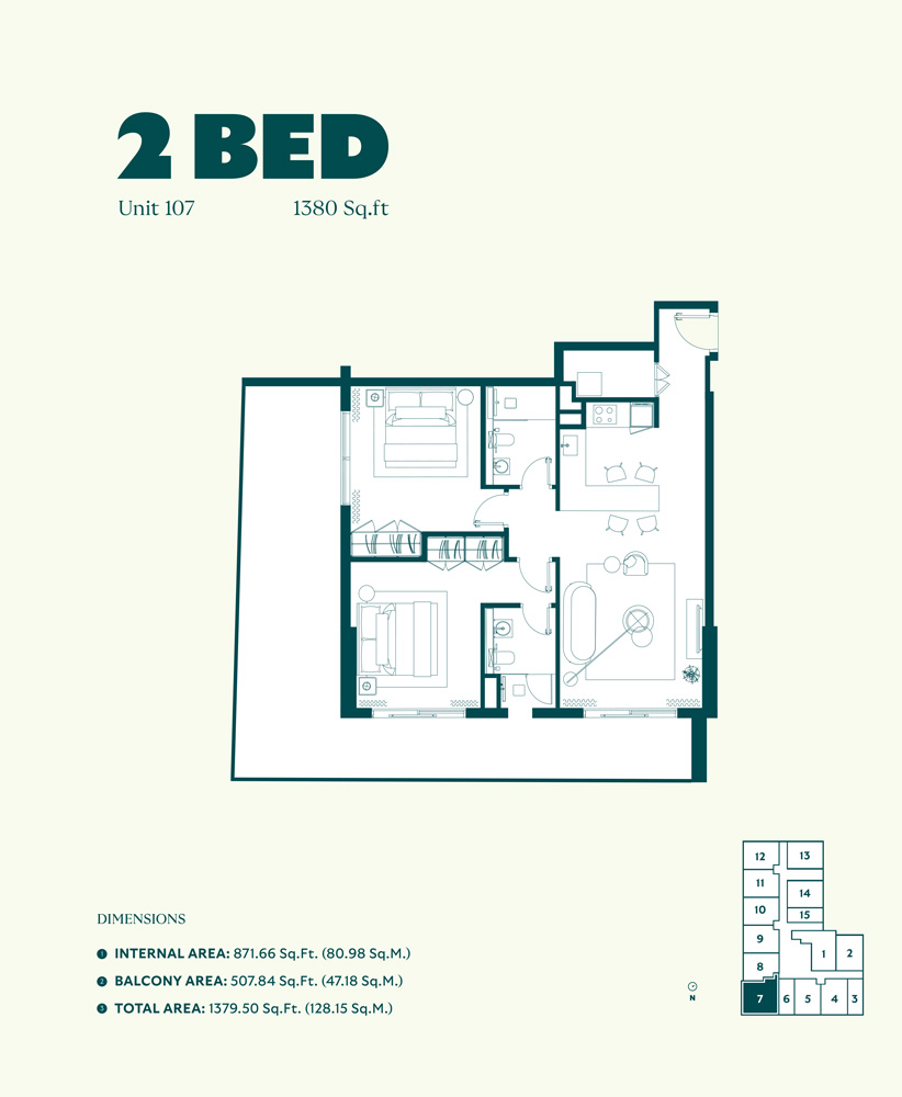 Rise Residences at JVC floor plan 3