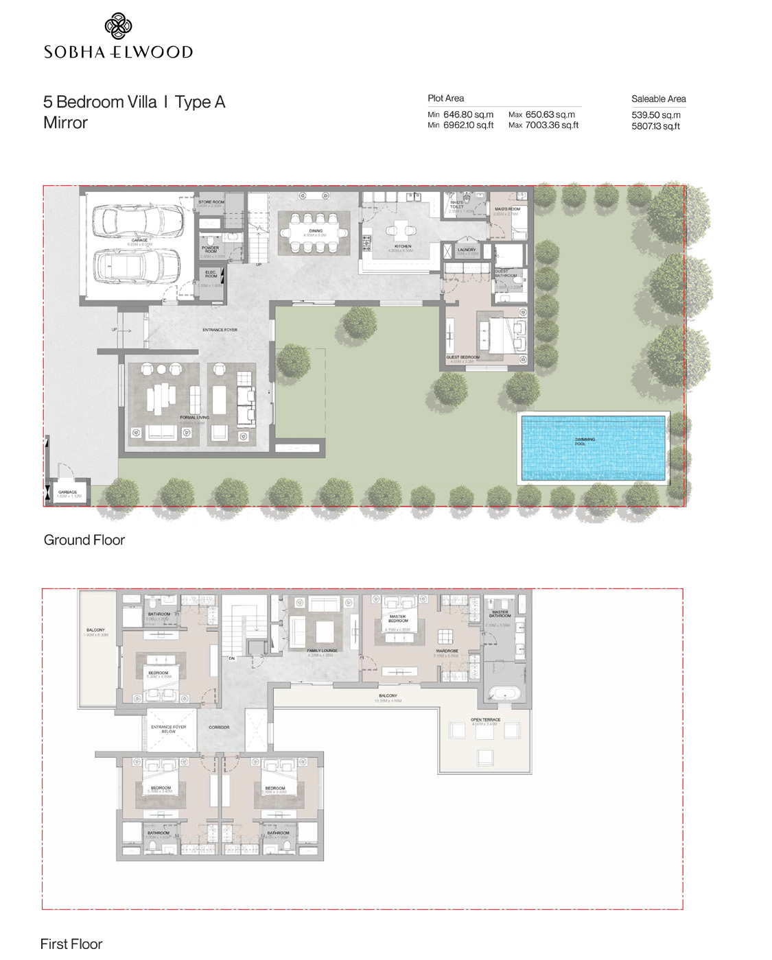 Sobha Elwood at Dubailand floor plan 2