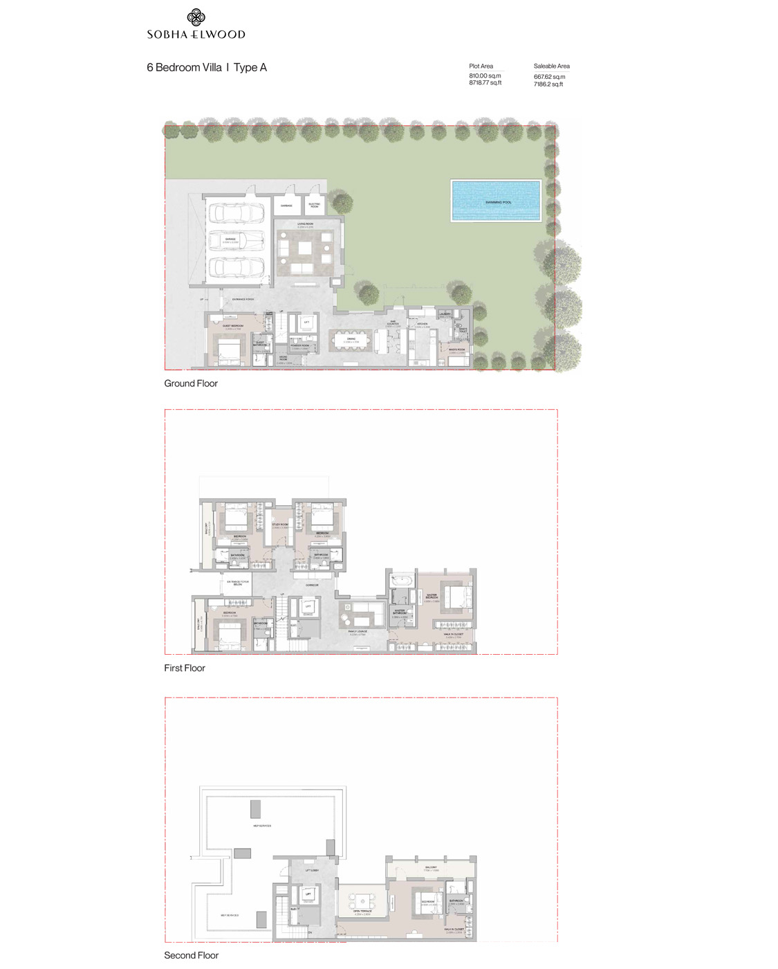 Sobha Elwood at Dubailand floor plan 3