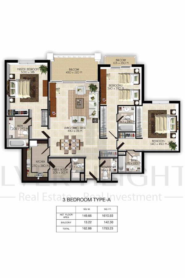 Centurion Residences floor plan 3