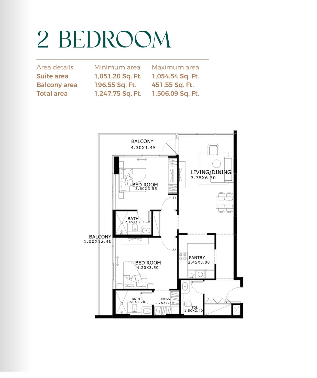 Belle Reve at JVC Dubai floor plan 3