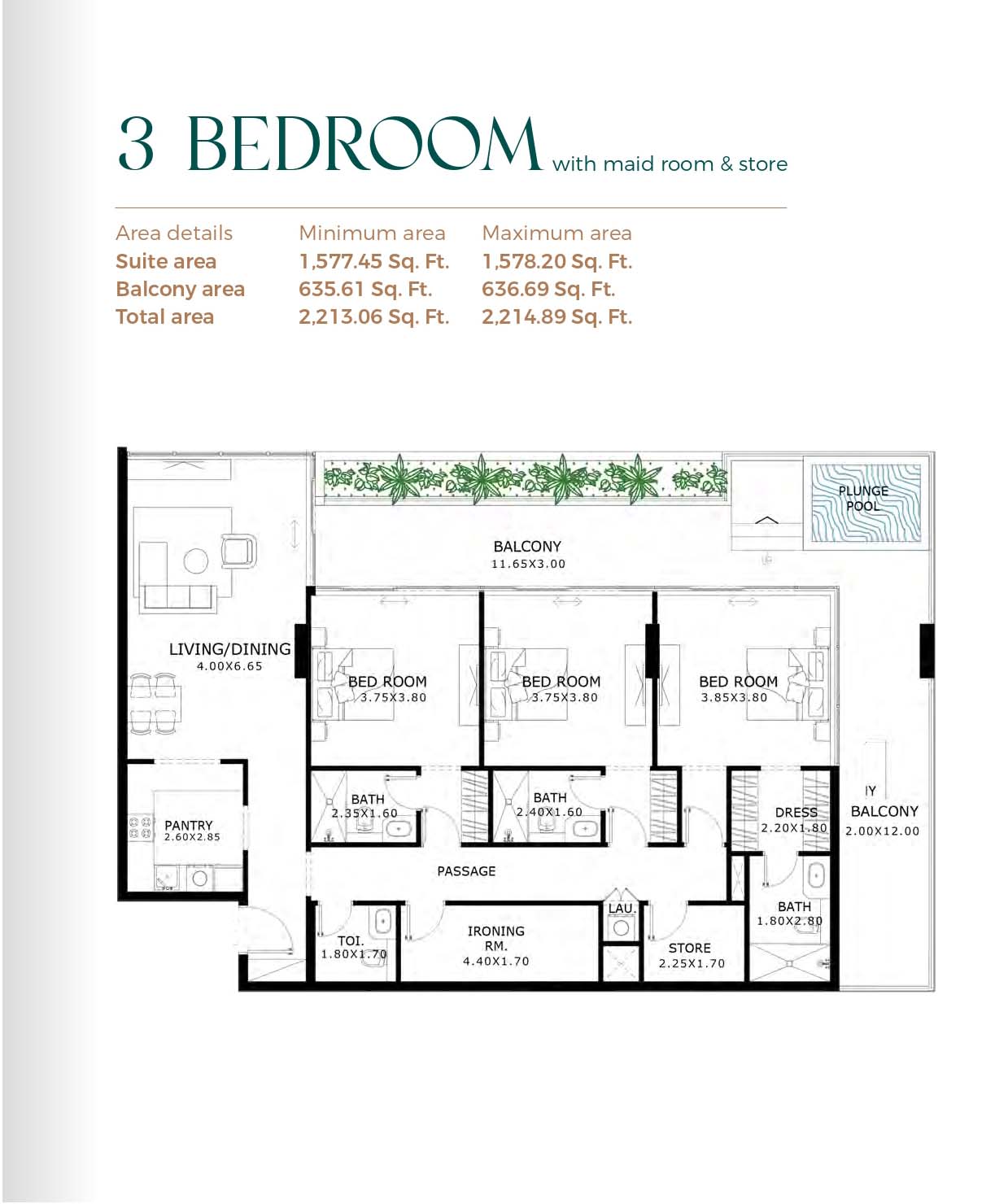 Belle Reve at JVC Dubai floor plan 4