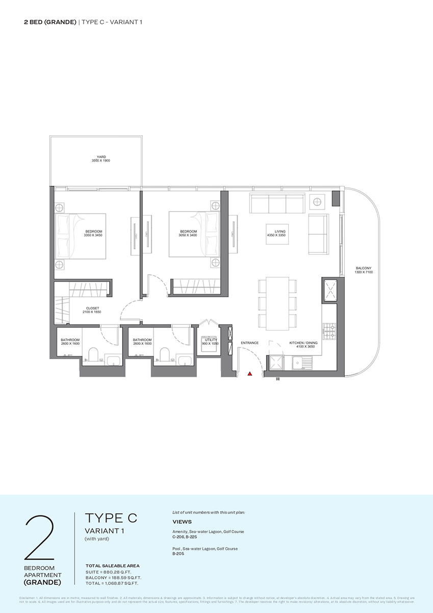 Sobha Selene Beach Residences floor plan 3