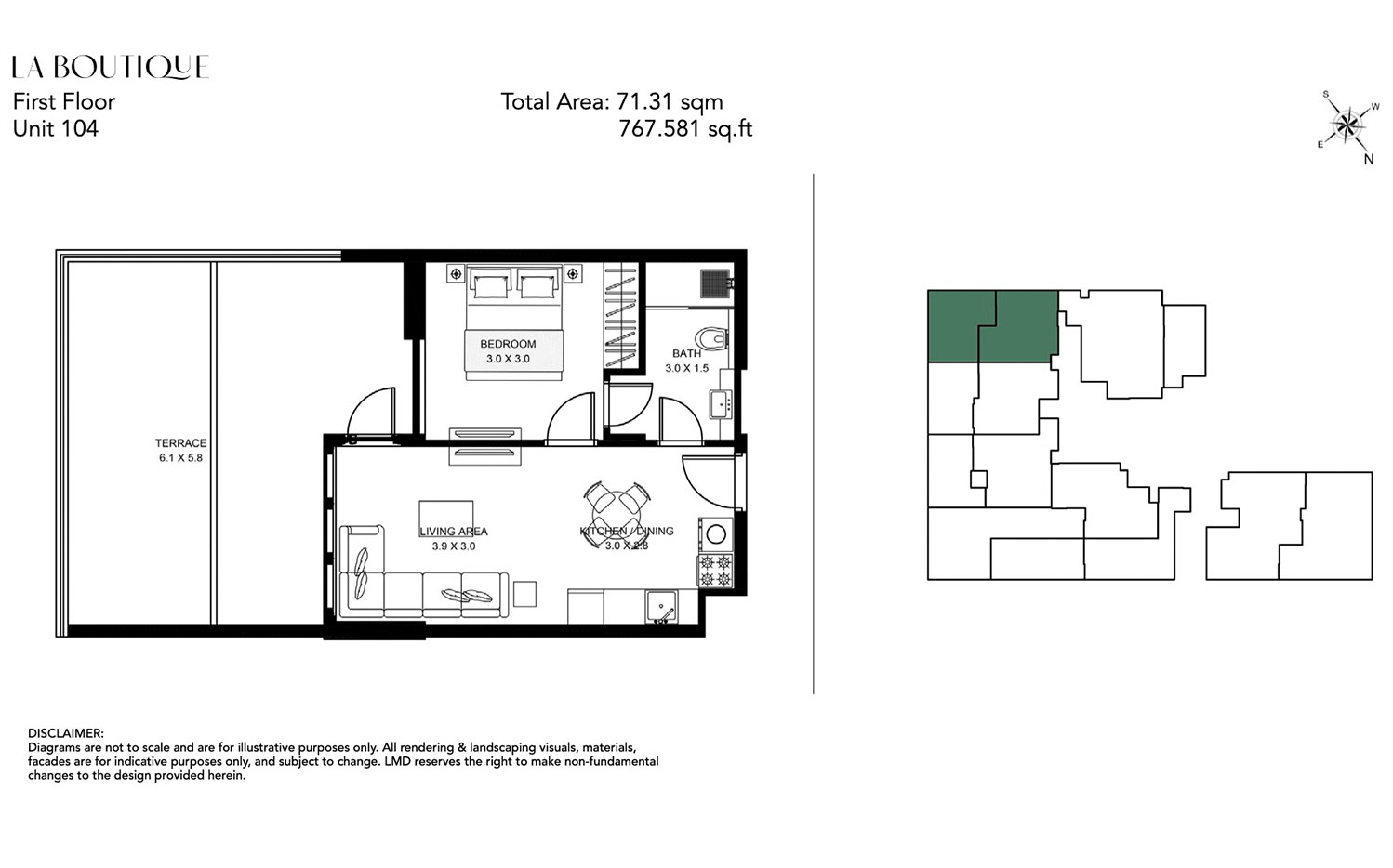 La Boutique at Al Jaddaf Dubai floor plan 2