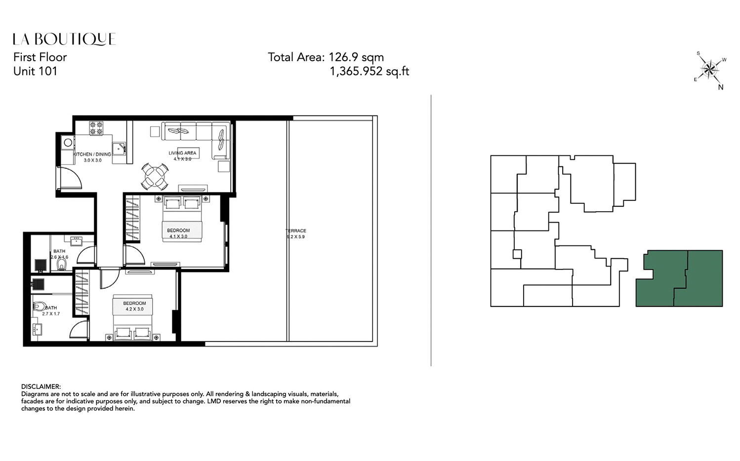 La Boutique at Al Jaddaf Dubai floor plan 3
