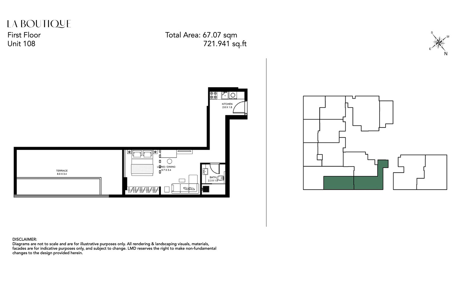 La Boutique at Al Jaddaf Dubai floor plan 1