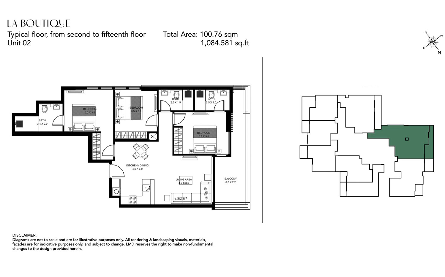 La Boutique at Al Jaddaf Dubai floor plan 4