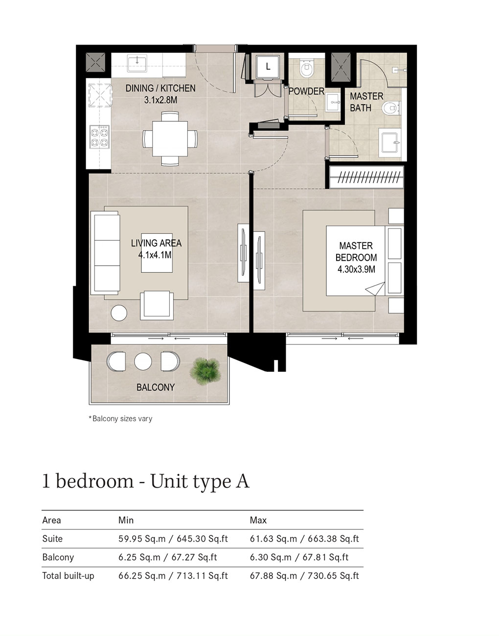 Hillcrest at Town Square floor plan 1