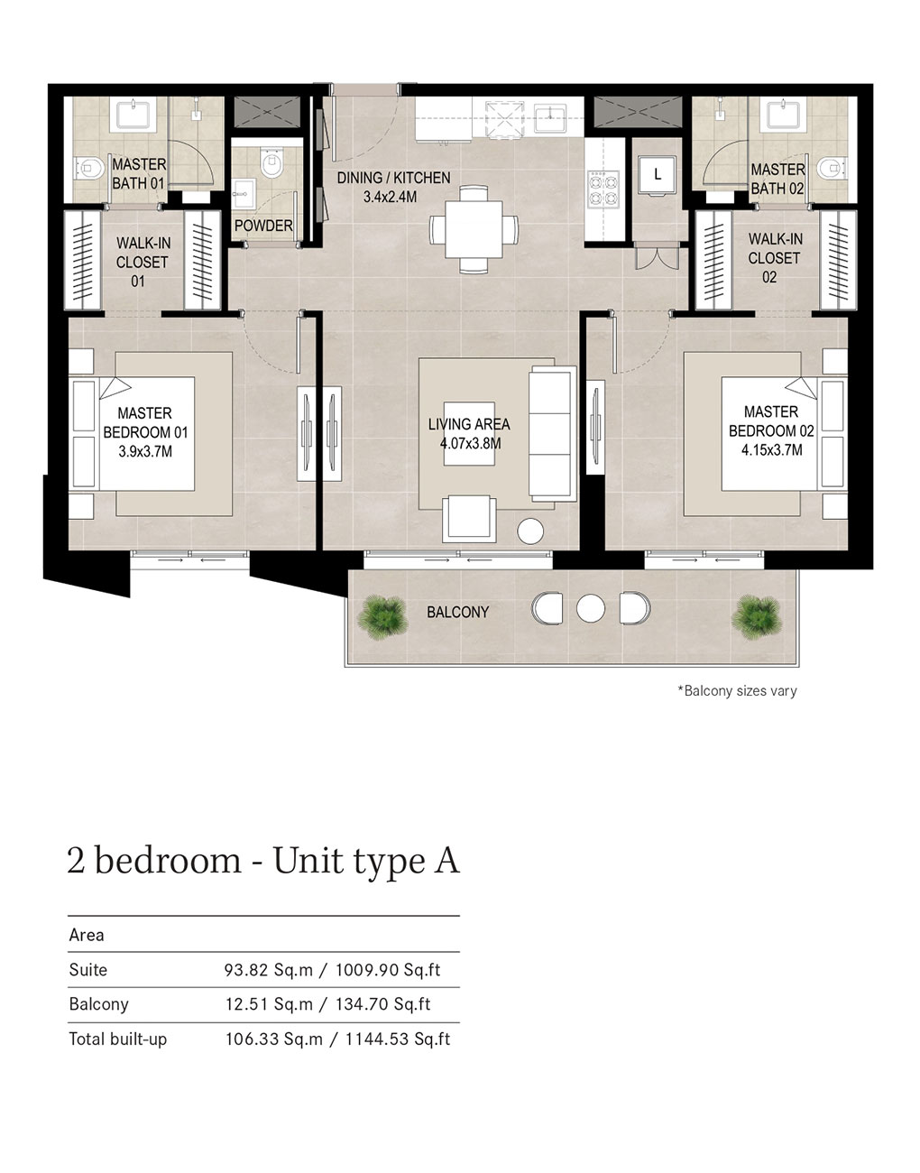 Hillcrest at Town Square floor plan 2