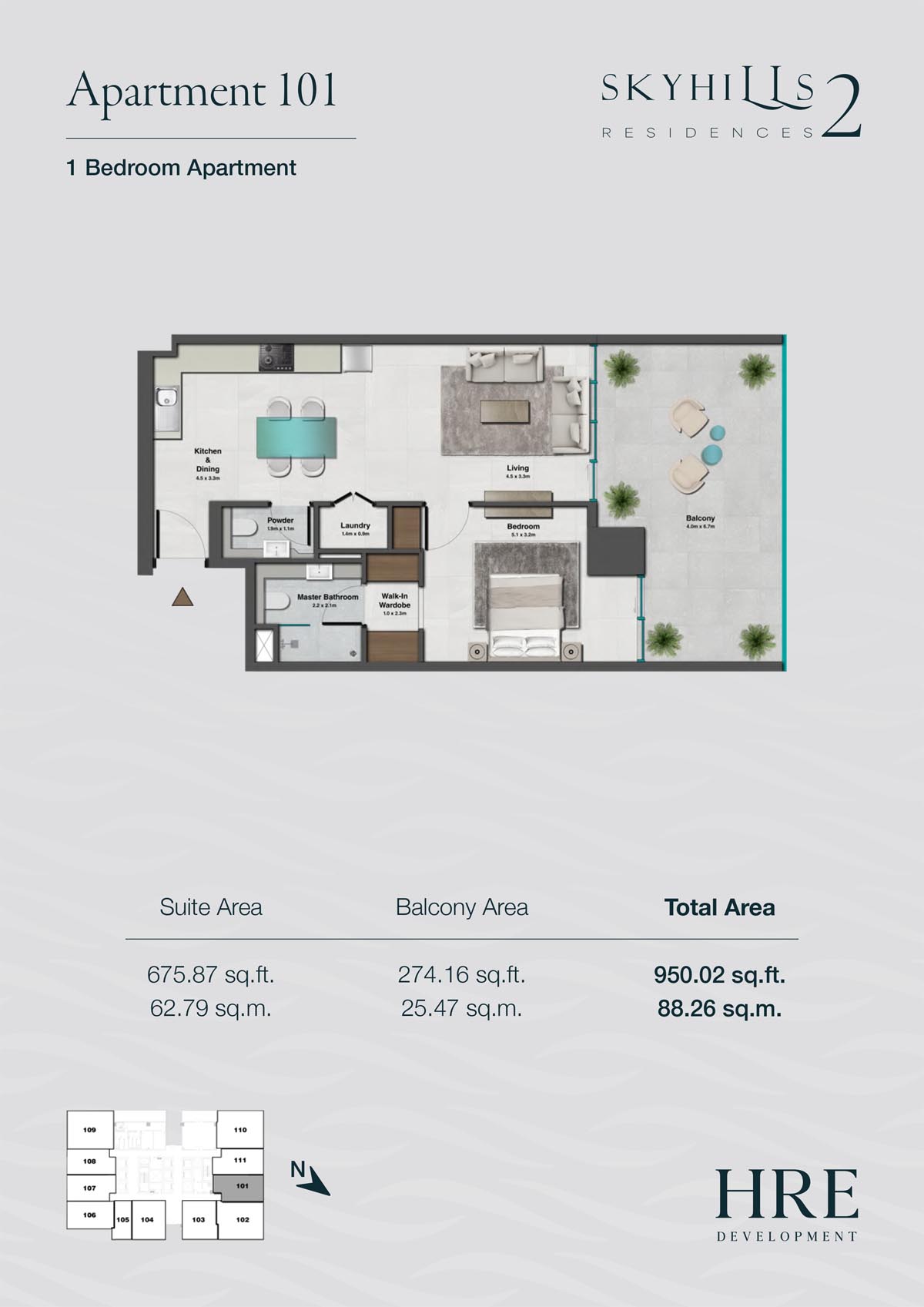 Skyhills Residences 2 floor plan 2