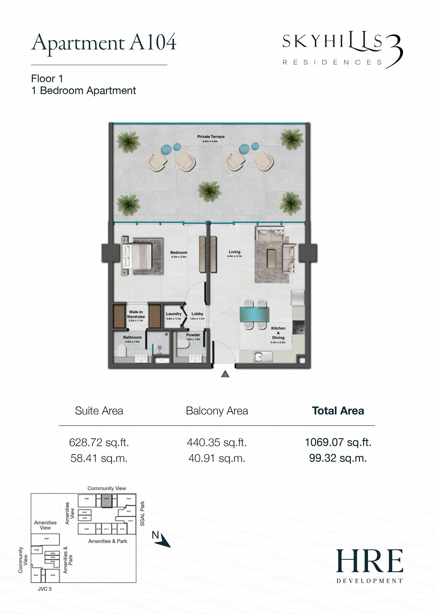 Skyhills Residences 3 floor plan 2