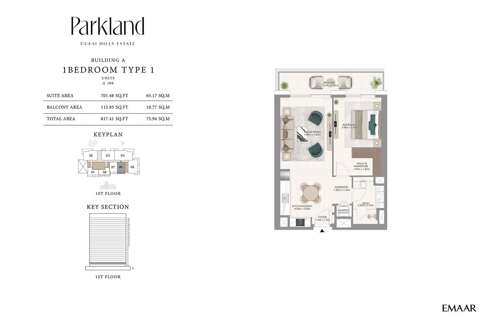 Parkland at Dubai Hills Estate floor plan 1