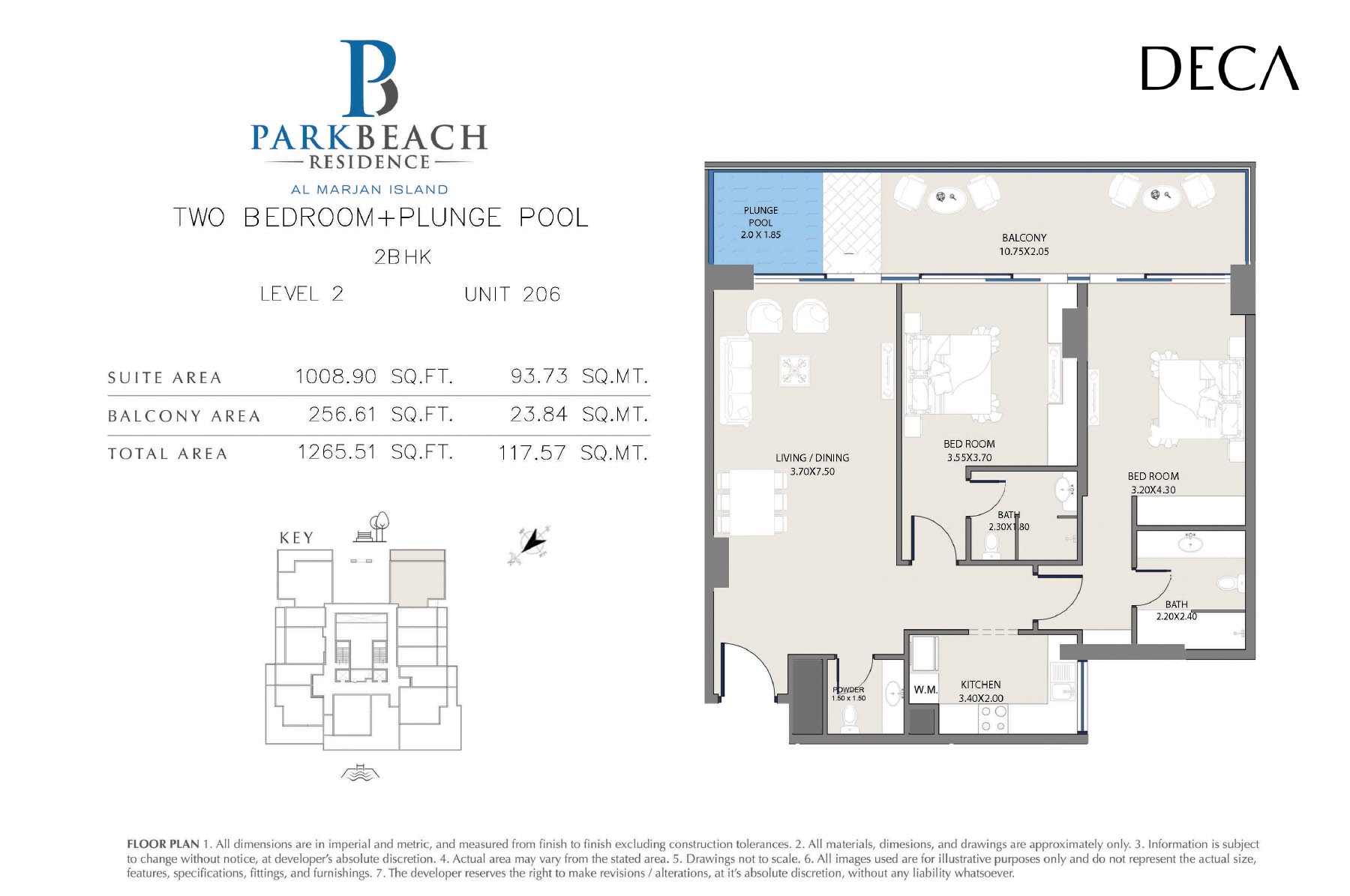 Park Beach Residence 2 floor plan 3