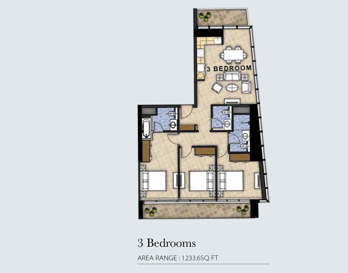 Aykon City Tower floor plan 5