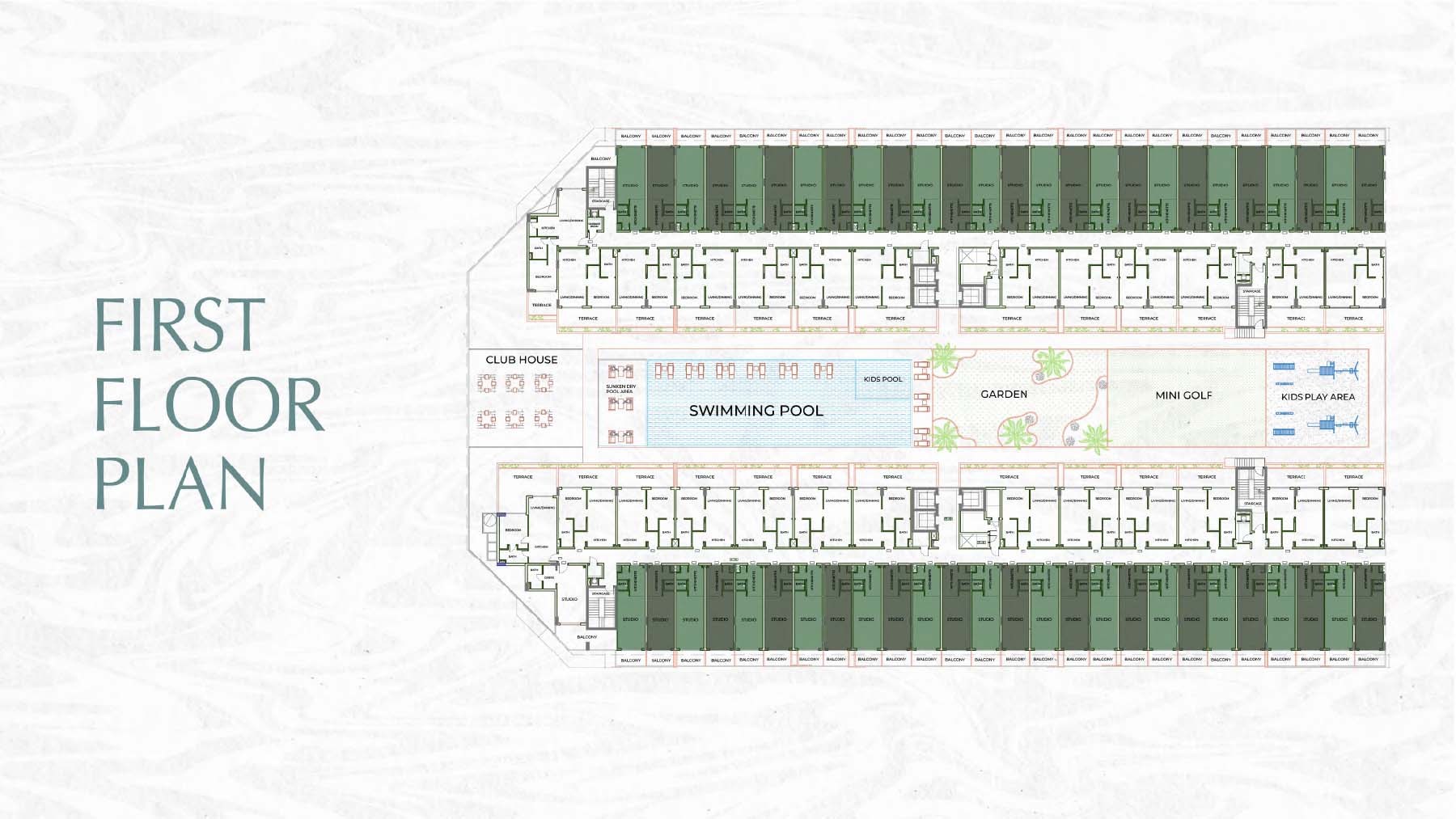 Laya Courtyard Dubai floor plan 3