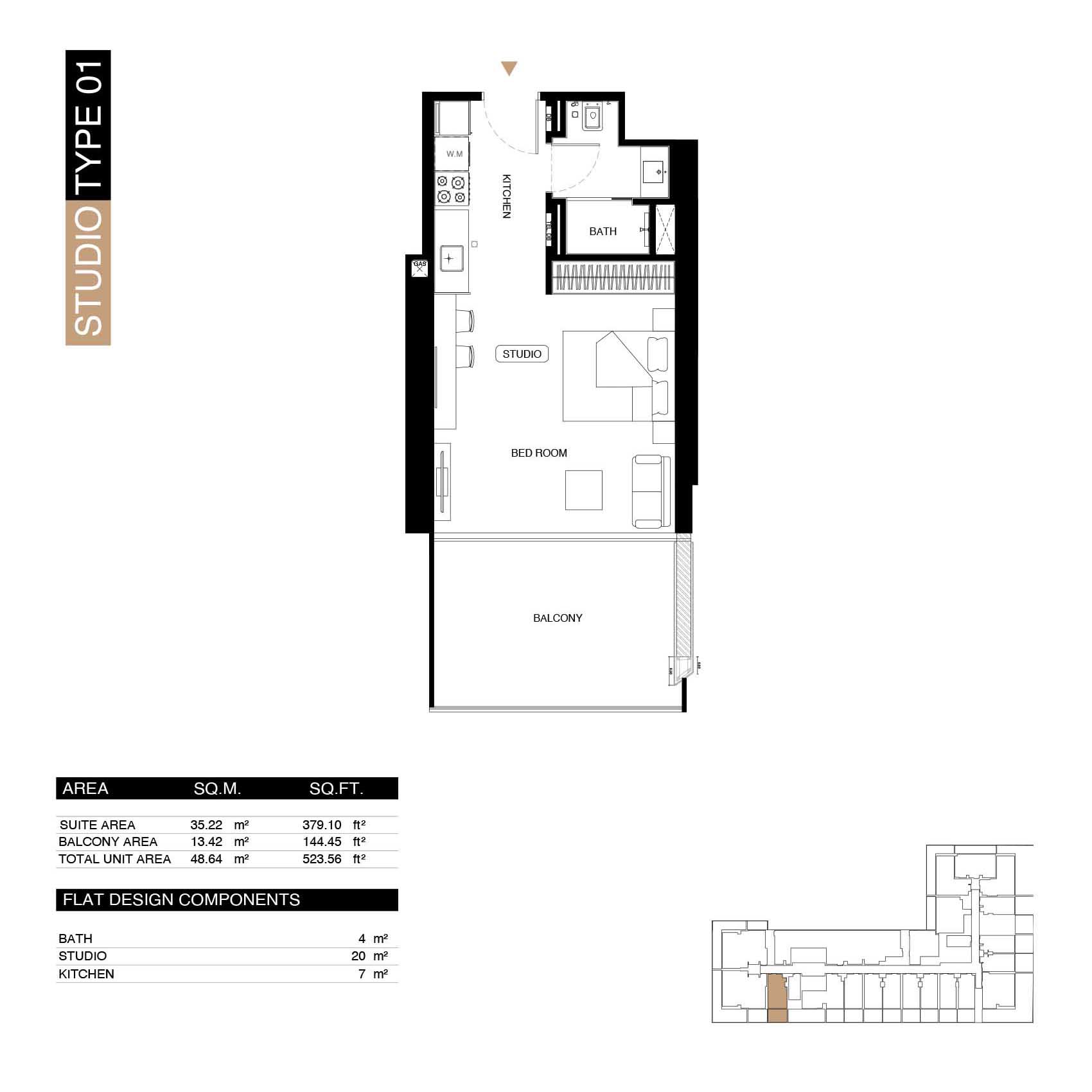 Binghatti Starlight floor plan 1