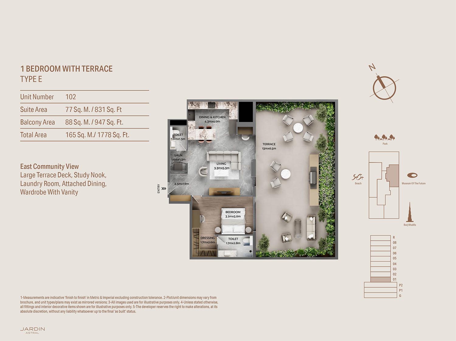 Galaxy Jardin Astral floor plan 1