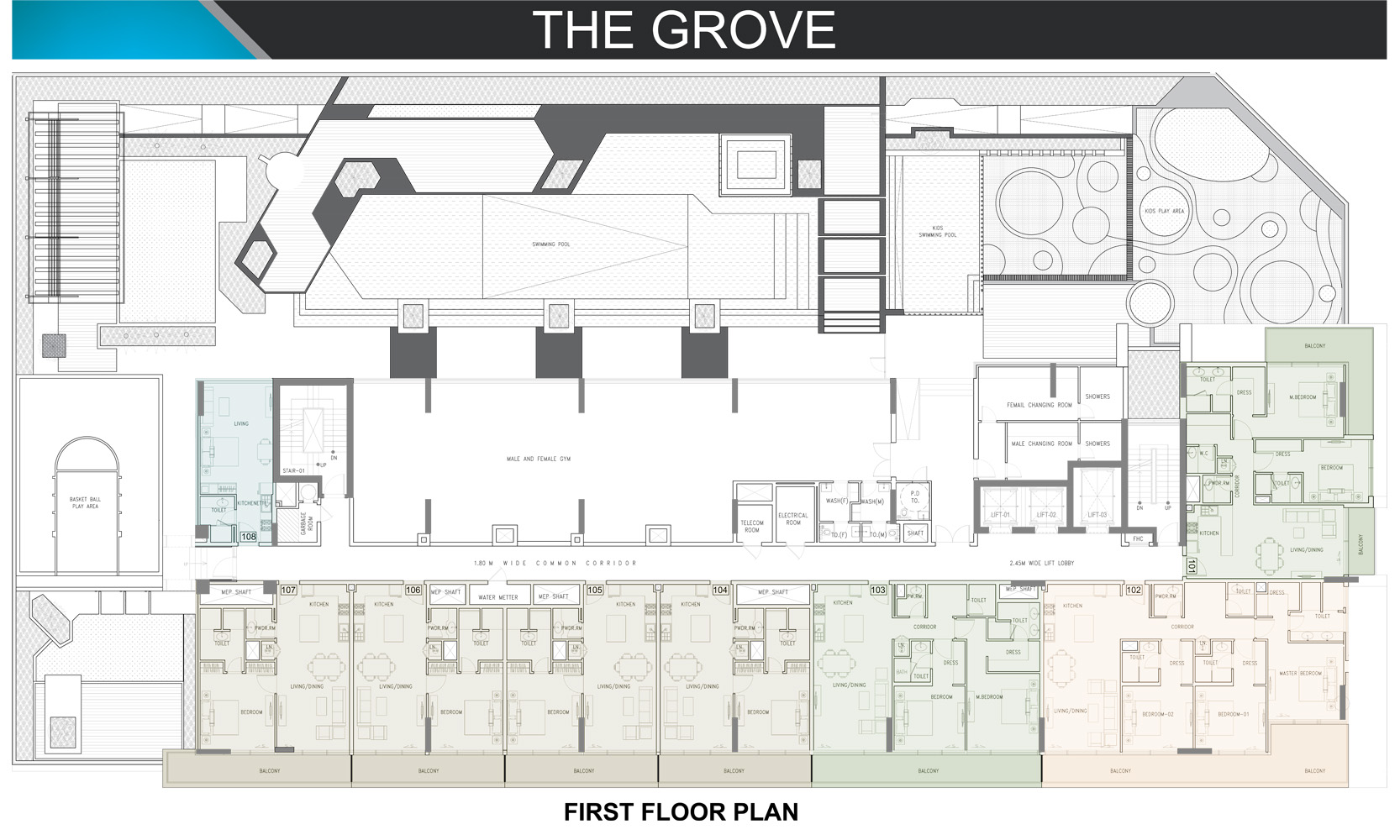 The Grove by Iman floor plan 1