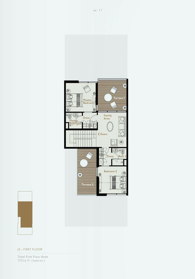 The Jade at the Fields floor plan 1