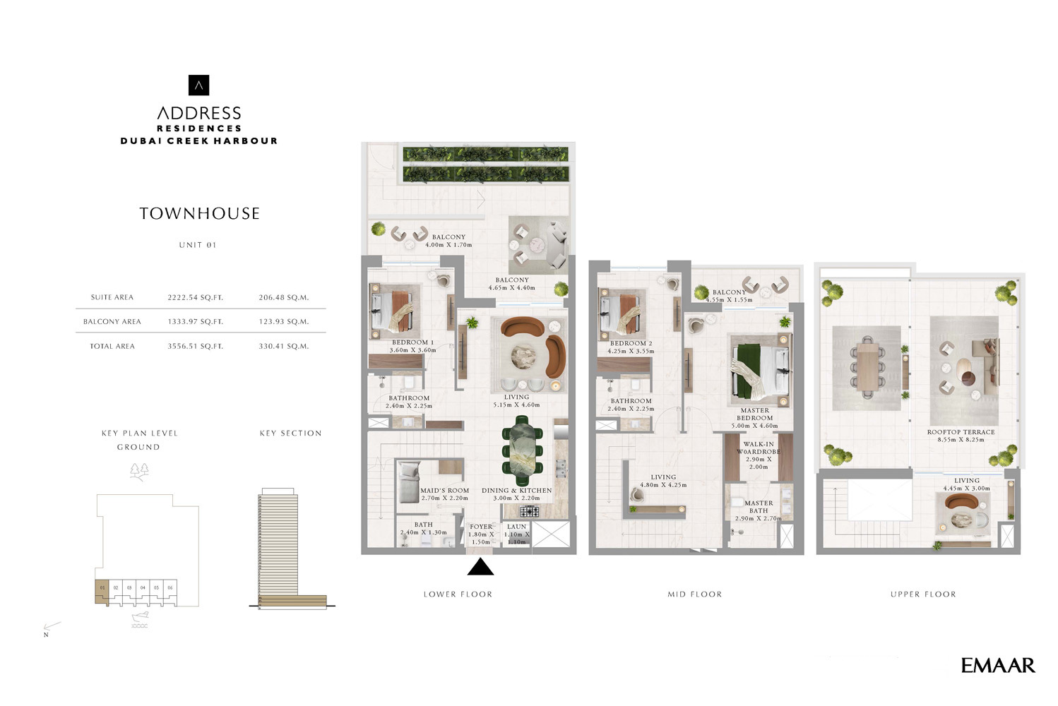 Address Residences at Dubai Creek Harbour floor plan 4