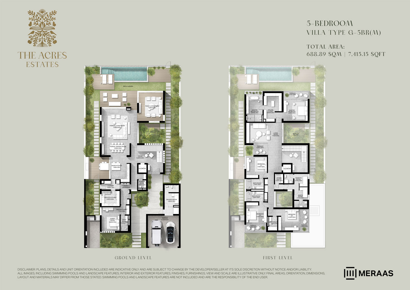 The Acres Estates by Meraas floor plan 1