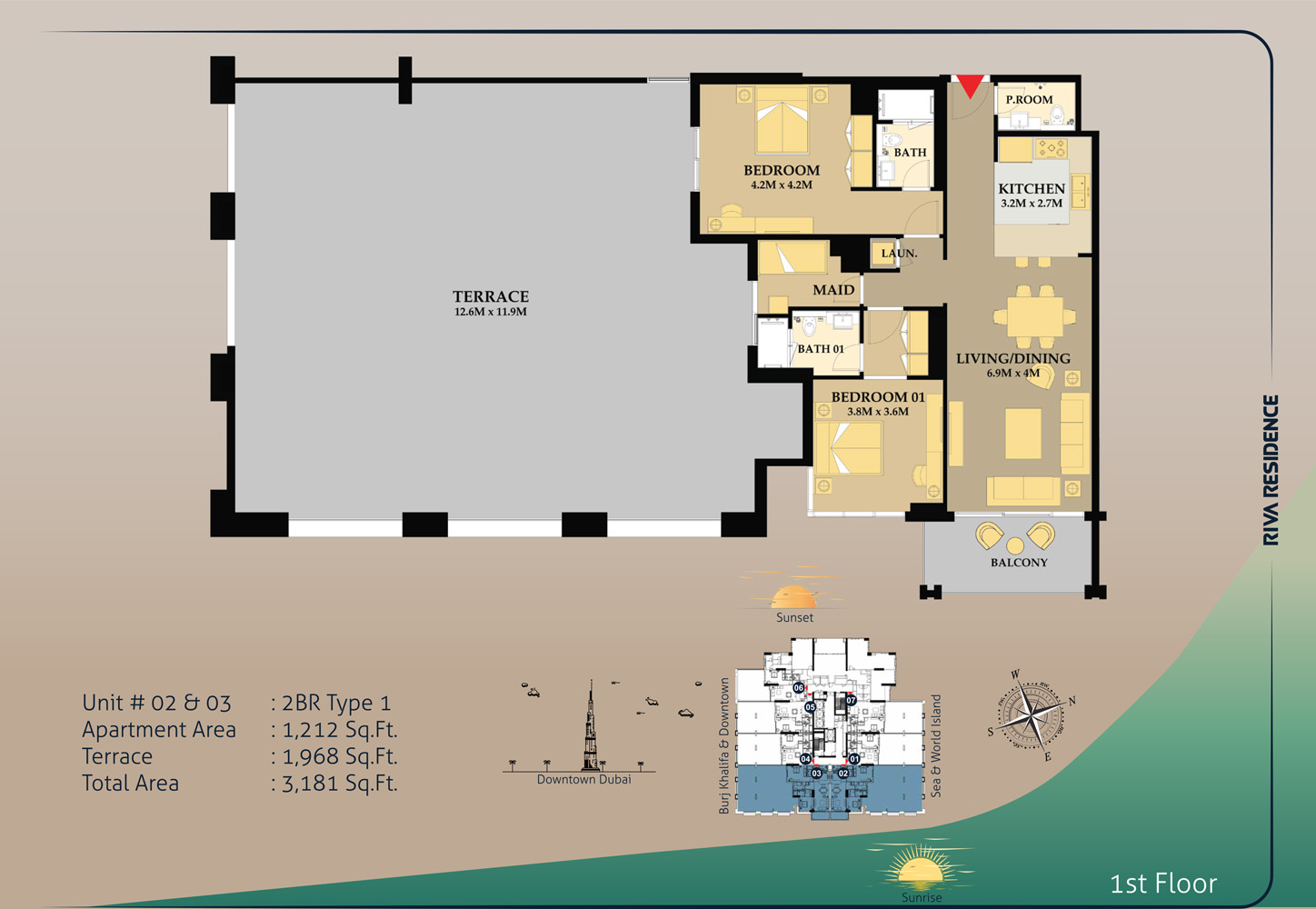 Riva Residence Dubai floor plan 2
