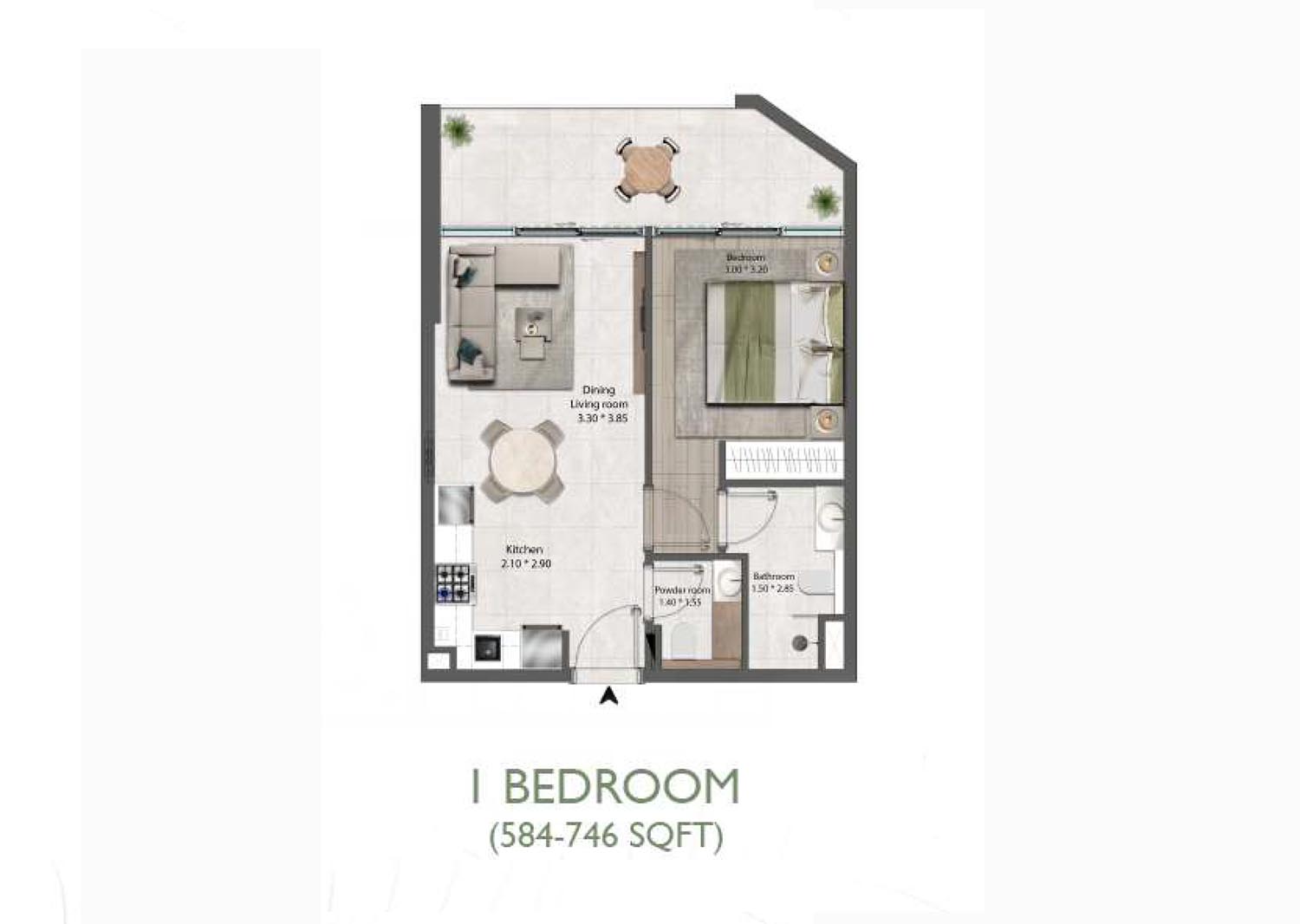 The Harmony by Al Mizan floor plan 2