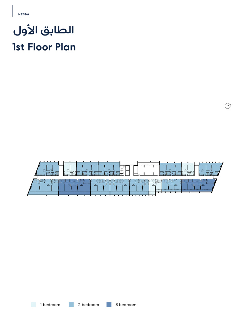 Nesba 3 at Aljada floor plan 2