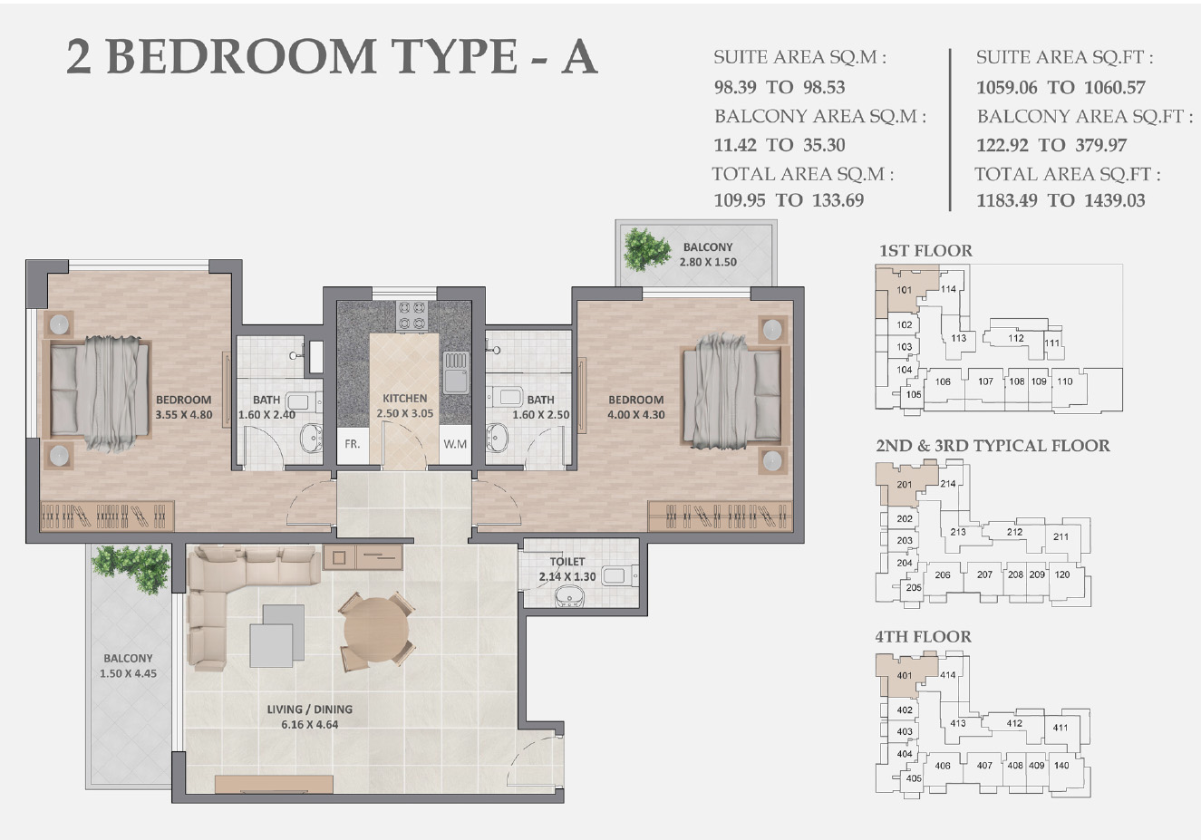 Linden Residences Dubai floor plan 3