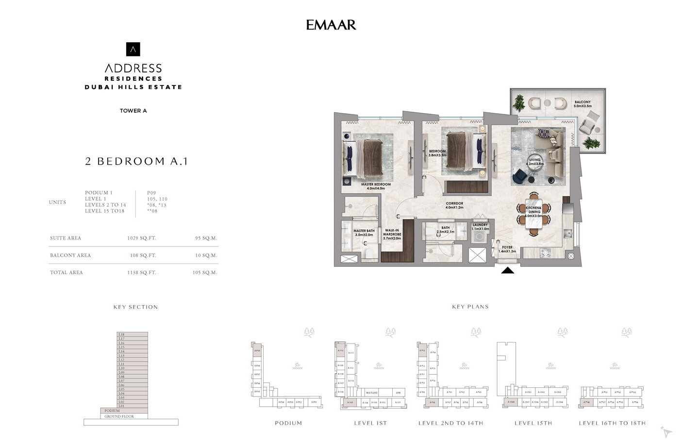 Address Residences at Dubai Hills Estate floor plan 2