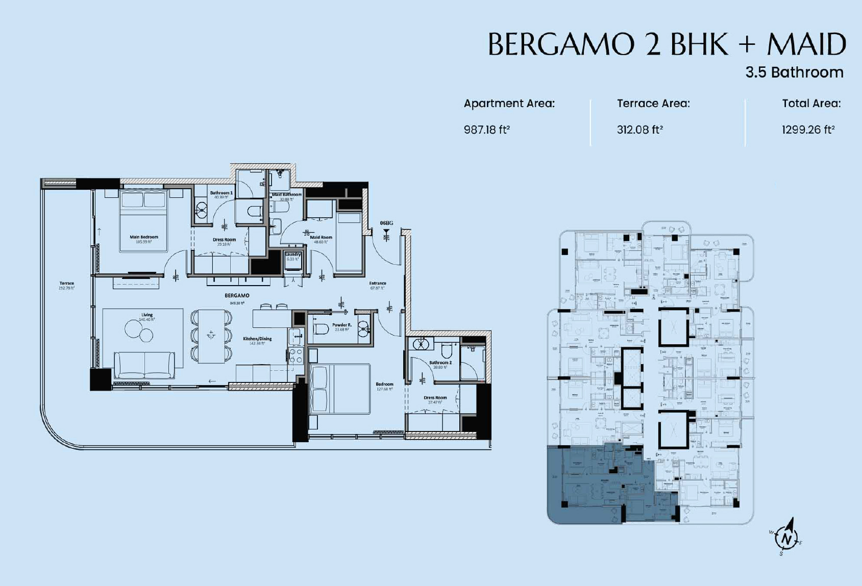 Livel Residenza at JVC floor plan 3