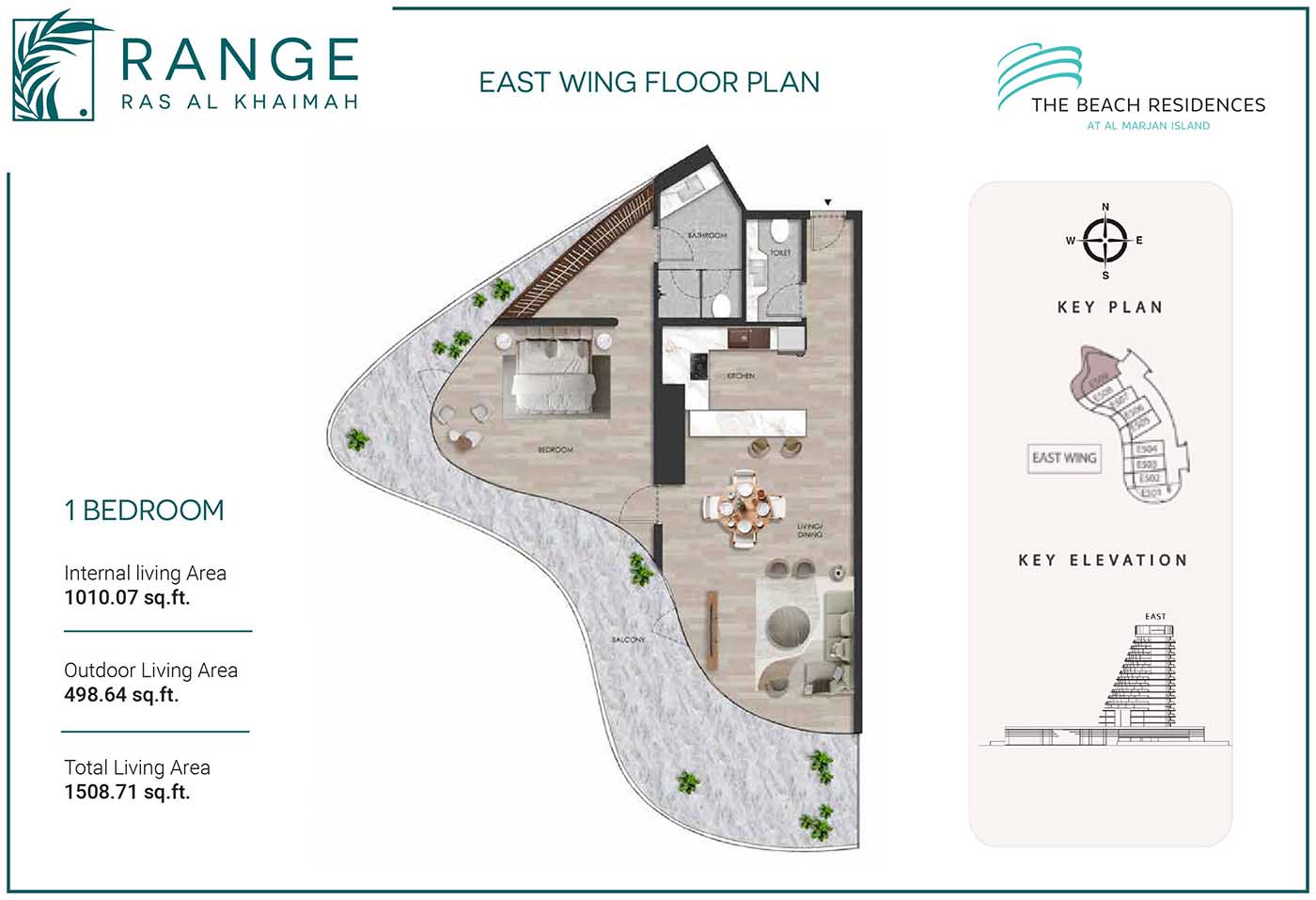 The Beach Residences at Al Marjan floor plan 2