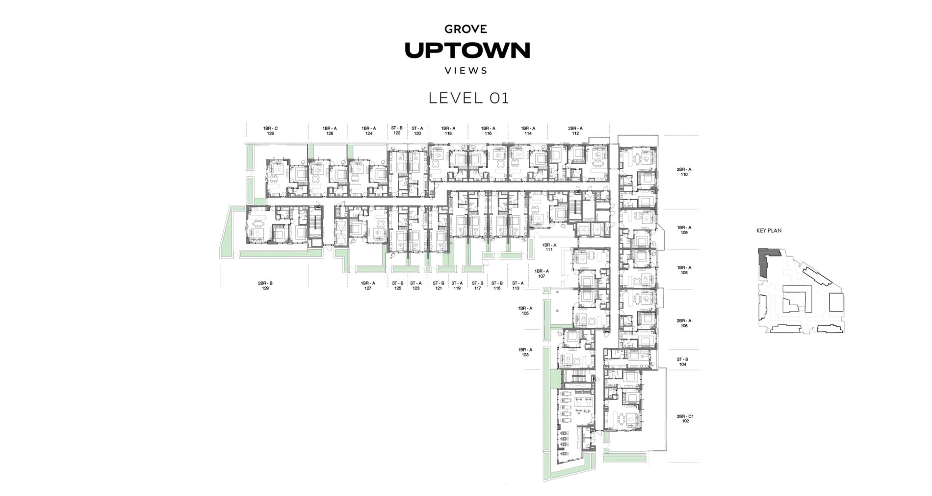 Grove Uptown Views at Saadiyat Island floor plan 3