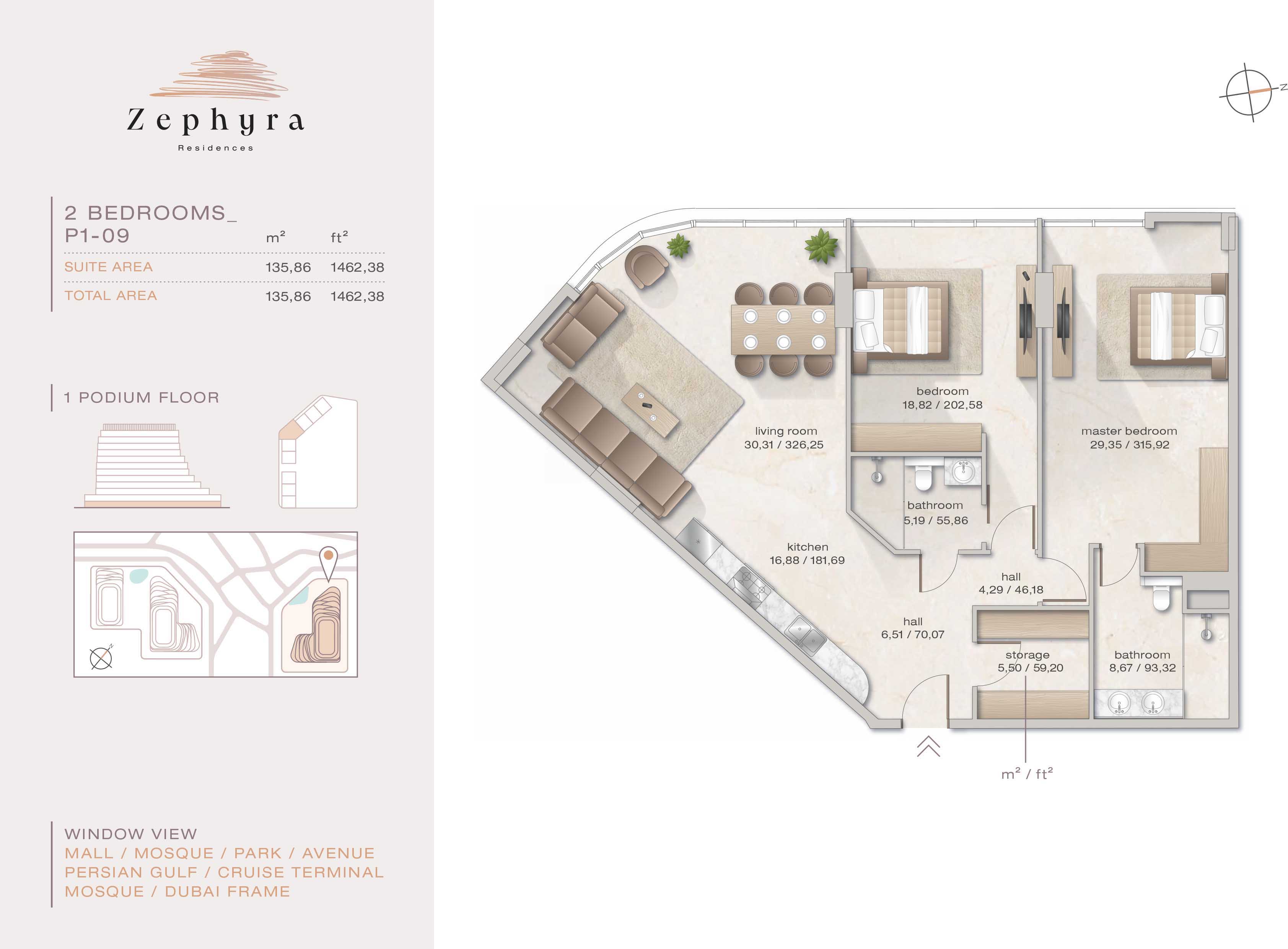 Zephyra Residences at Dubai Islands floor plan 2