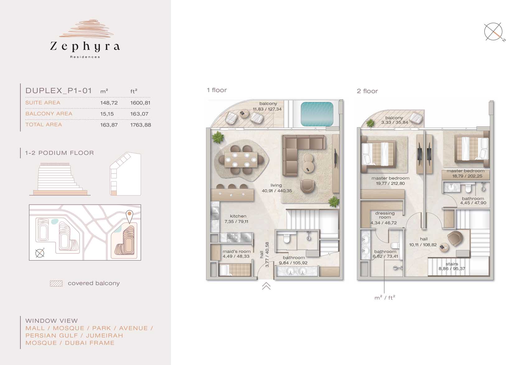 Zephyra Residences at Dubai Islands floor plan 3