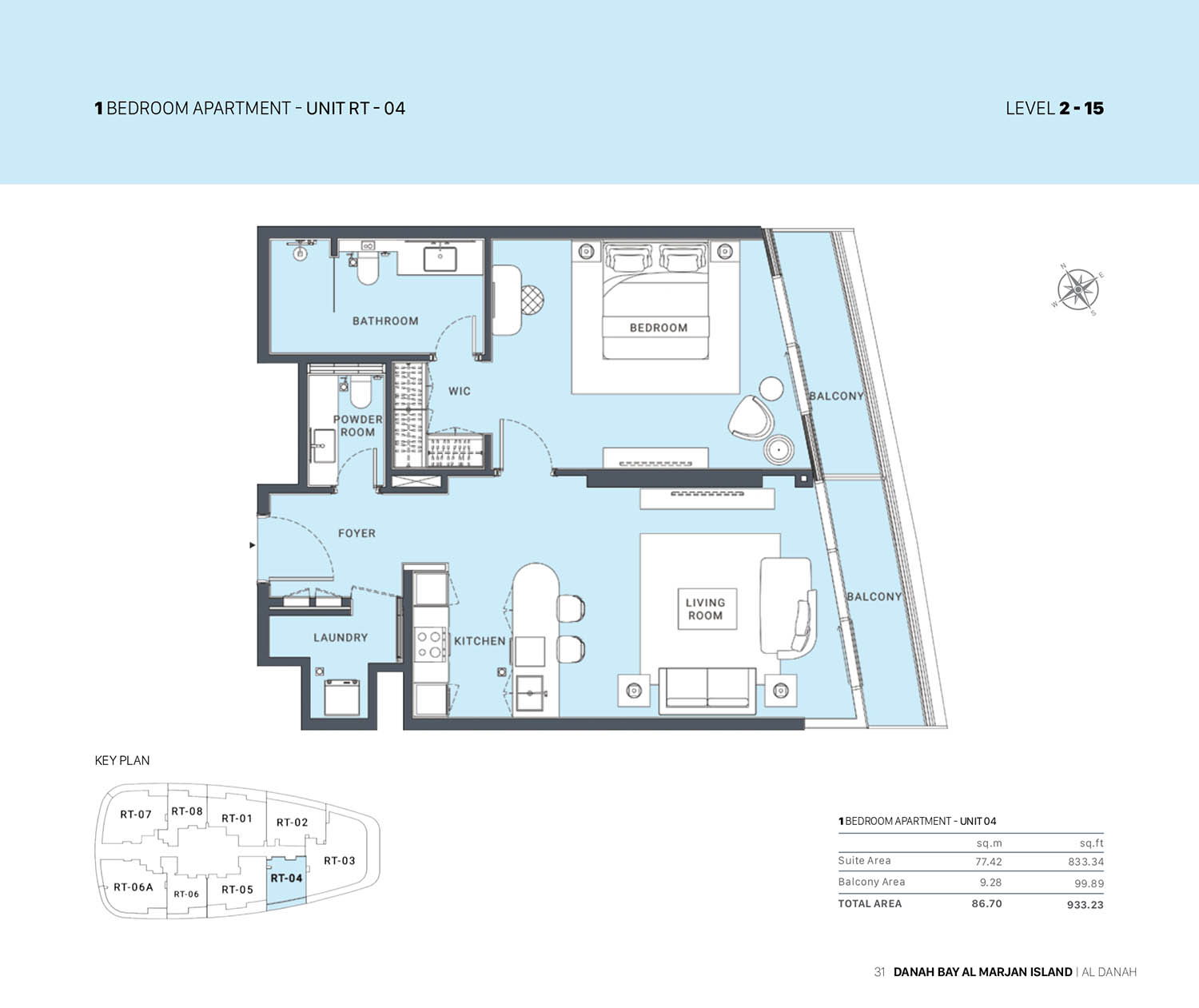 Danah Bay at Al Marjan floor plan 1