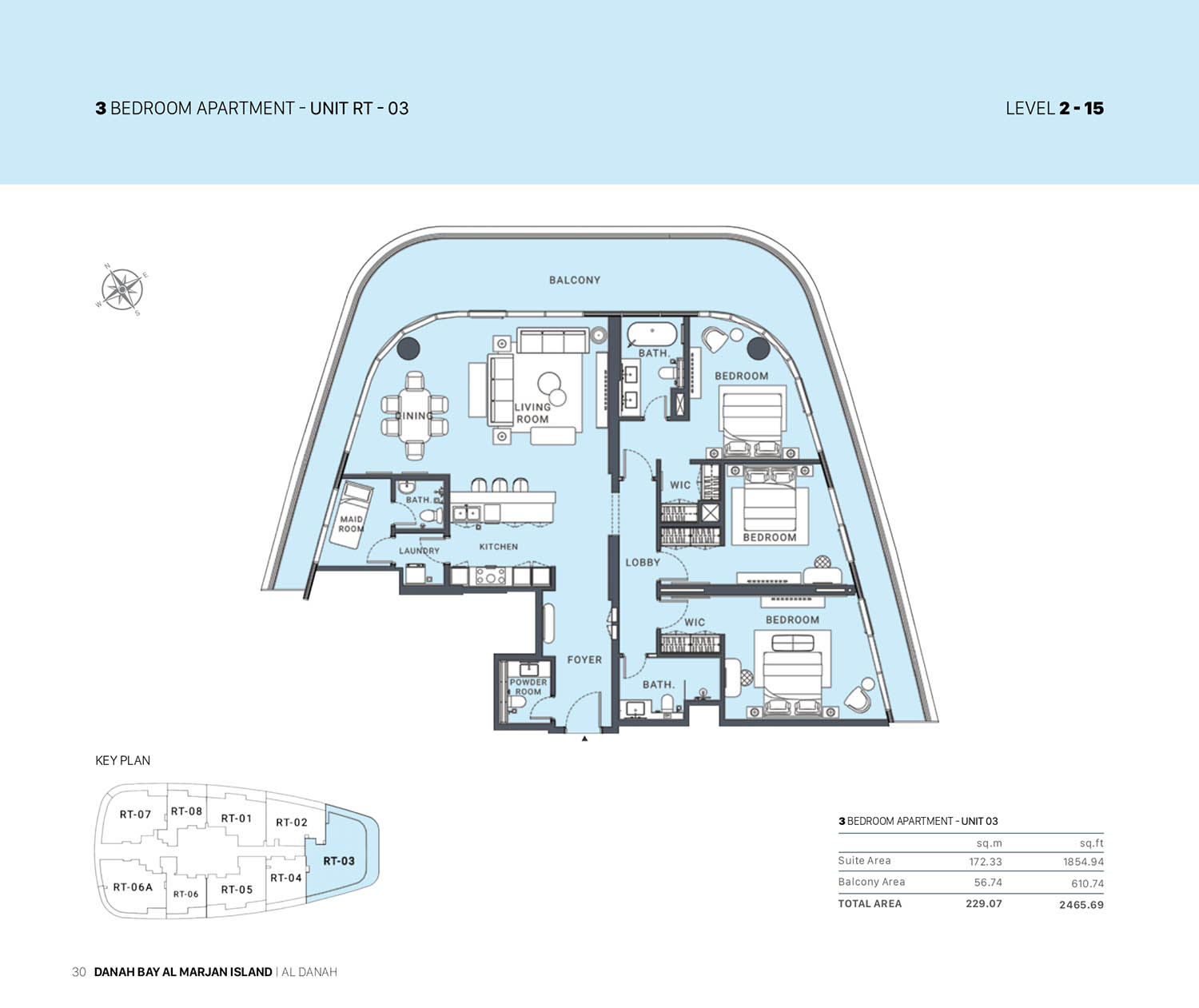 Danah Bay at Al Marjan floor plan 3